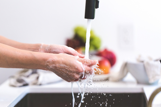 wash hands